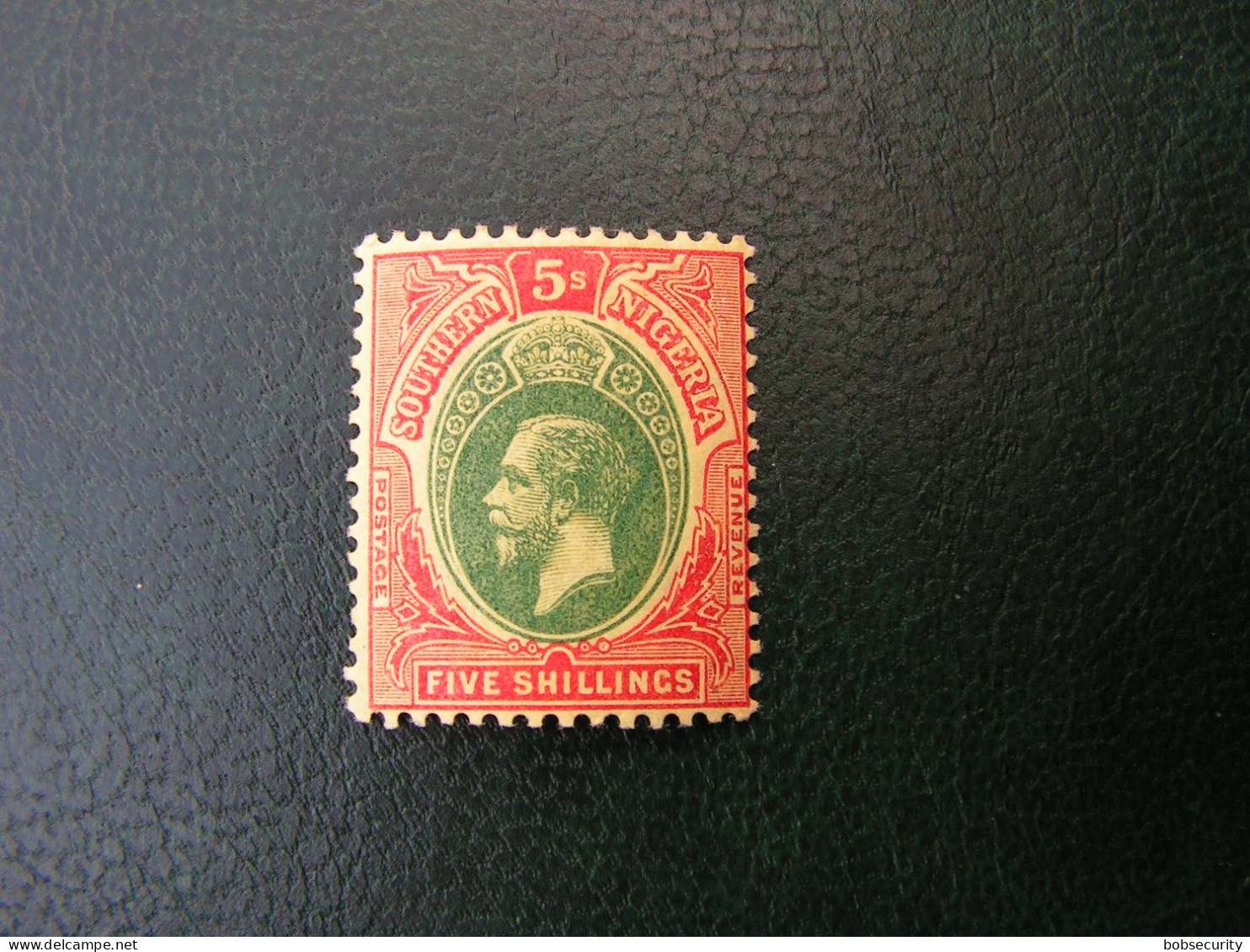 SOUTHERN NIGERIA SG42 1907-11 5/- Green And Red/yellow Fresh   MNH ** - Nigeria (...-1960)