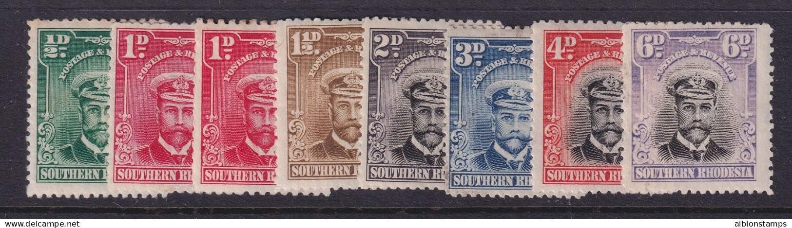 Southern Rhodesia, Scott 1-7 (SG 1-7), MLH/HR - Southern Rhodesia (...-1964)