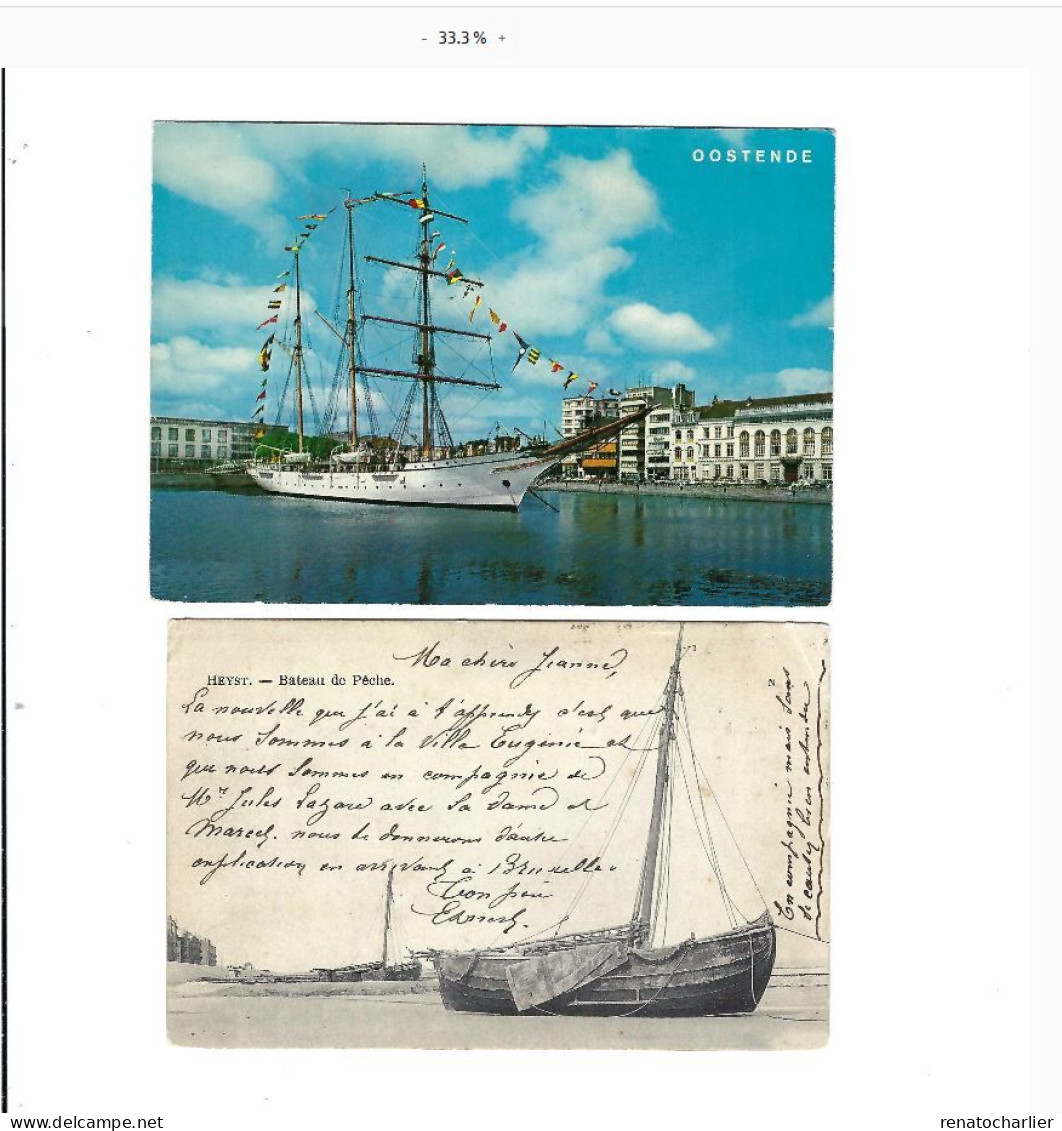 Lot De 8 Cartes Postales"Bateaux". - Colecciones Y Lotes