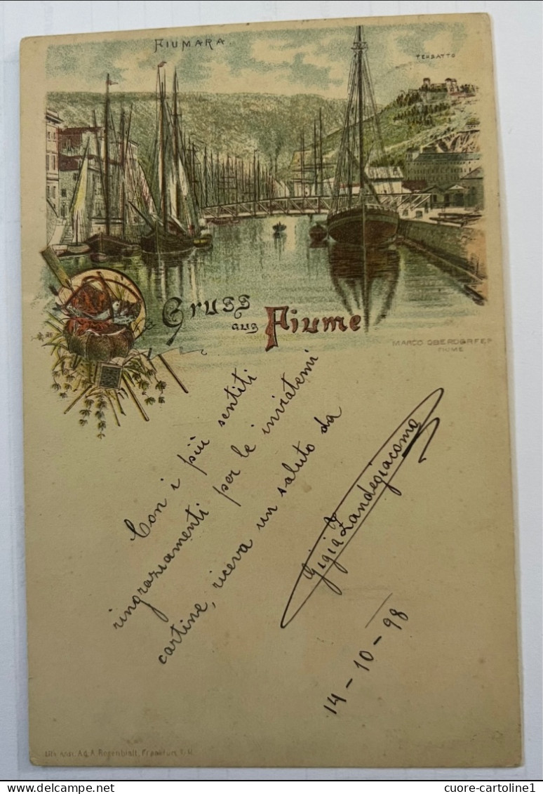 FIUME - RIJEKA - IZDANJE 1892 - VG 1898. - Kroatië