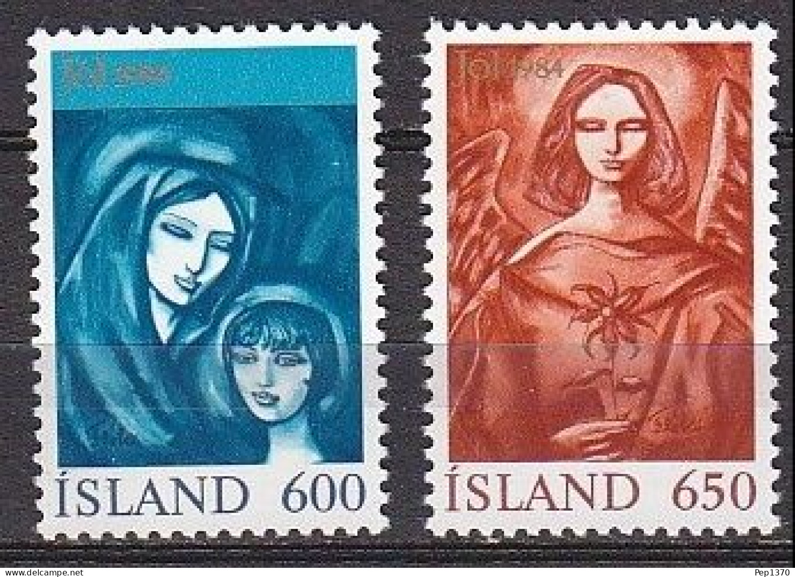 ISLANDIA 1984 - ICELAND - NAVIDAD - NOEL - YVERT 579/80** - Nuevos