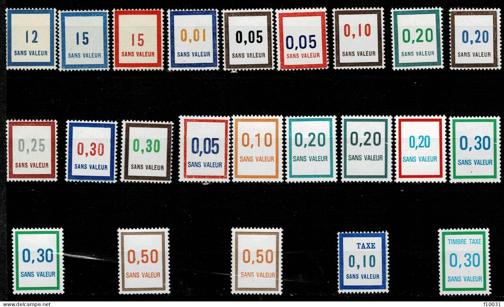 Timbres Fictifs N° F85, F86, F104, F188, F131, F207, F192, F173, F193, F145, F170, F194, F207, F232, F223, F242, FT18 - Ficticios