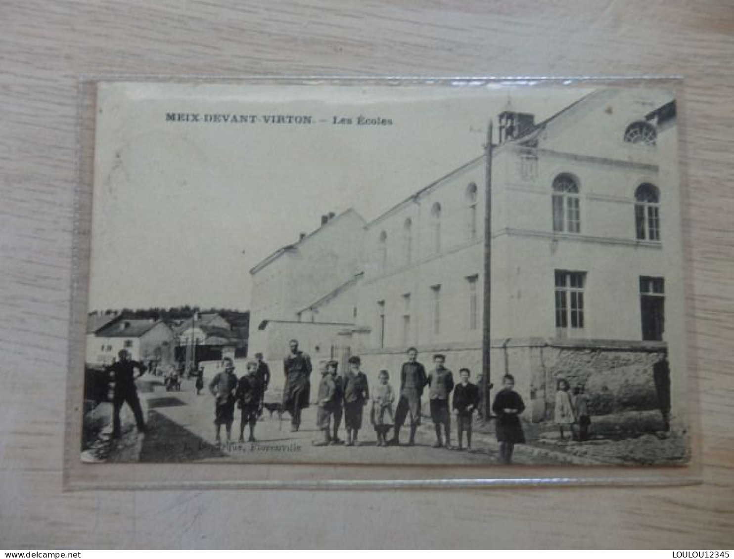 MEIX-DEVANT-VIRTON.- Les Ecoles-Edit. L.Duparque, Florenville - Carte Animée - Circulé: 1914 .2 Scans - Virton