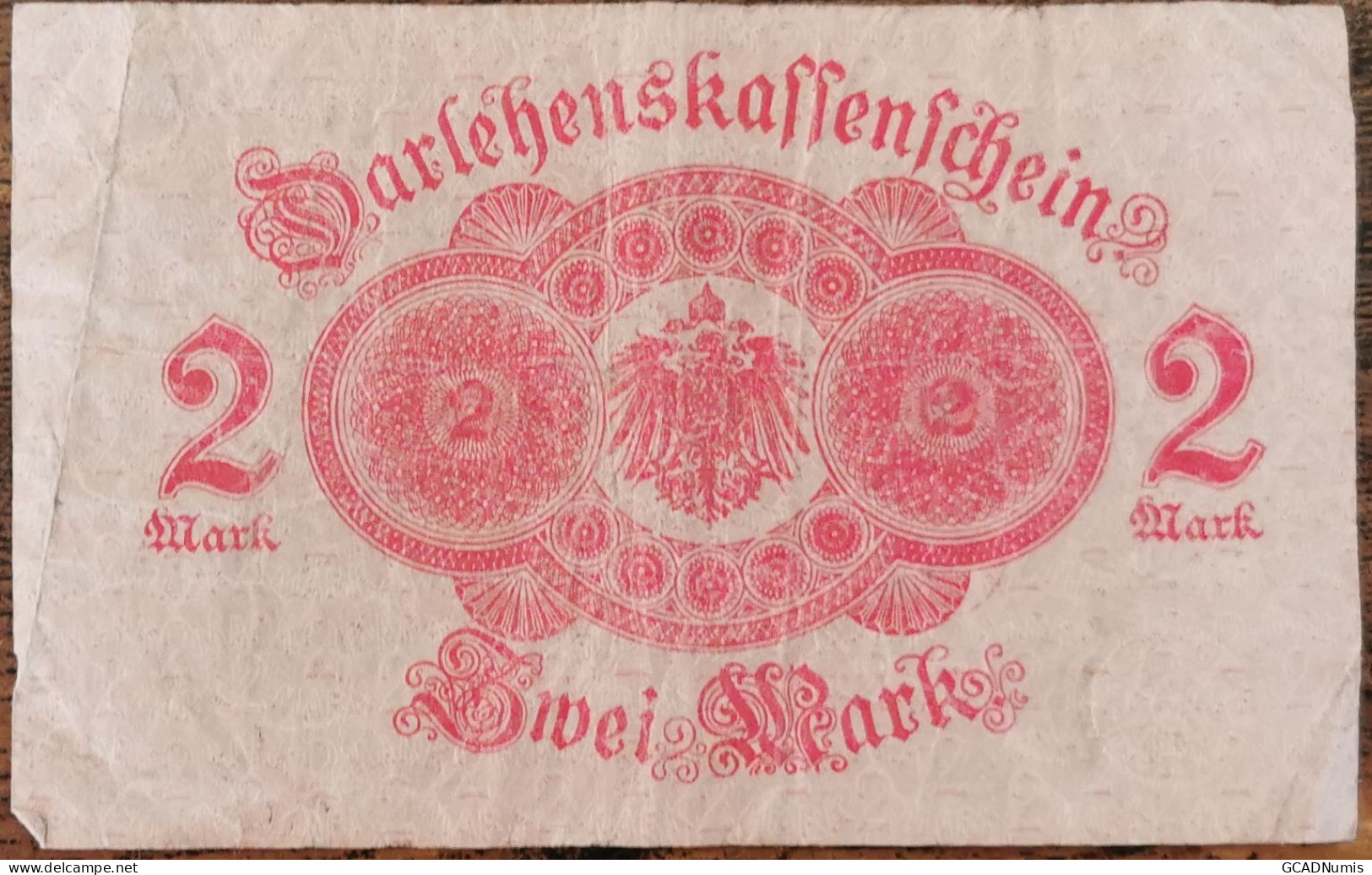 Billet Allemagne 2 Mark 12 - 8 - 1914 / Zwei Mark - Andere & Zonder Classificatie