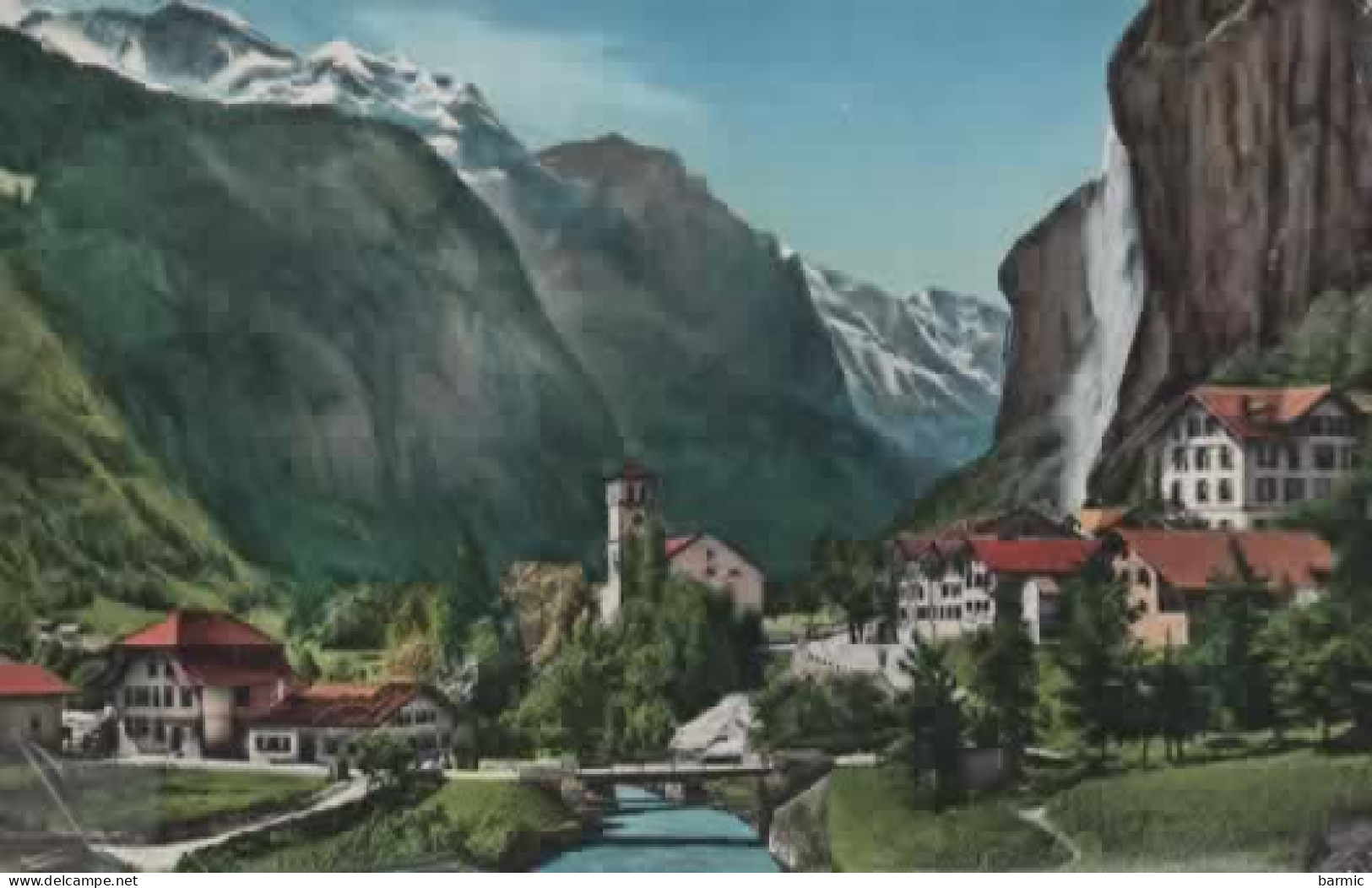 LAUTERBRUNNEN, MIT STAUBBACH UND JUNGFRAU COULEUR REF 16244 - Lauterbrunnen