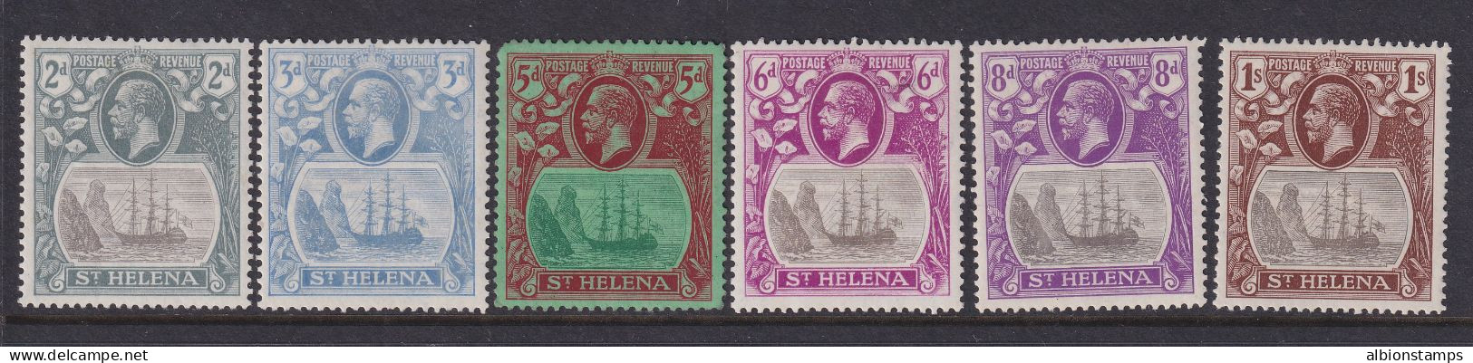 St. Helena, Scott 82-87 (SG 100-106), MLH/HR - Sint-Helena