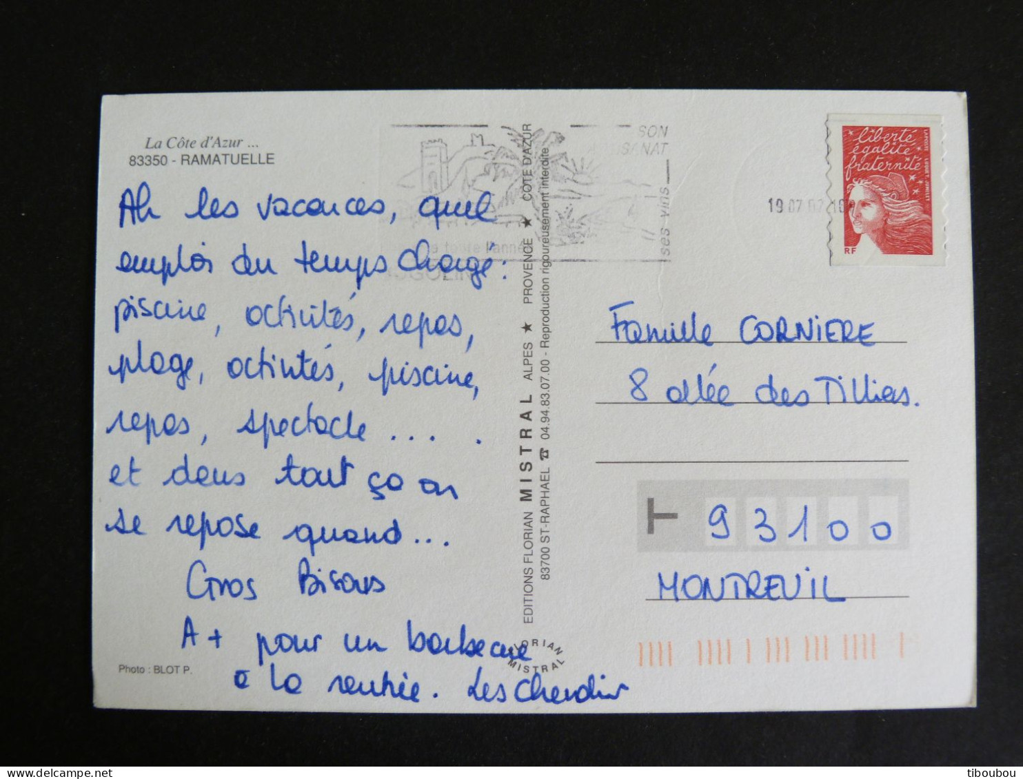 COGOLIN - VAR - FLAMME SUR MARIANNE LUQUET - RAMATUELLE - Mechanical Postmarks (Advertisement)