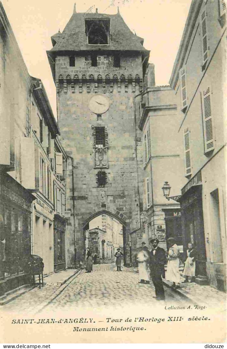 17 - Saint Jean D'Angély - Tour De L'Horloge - Animée - CPA - Voir Scans Recto-Verso - Saint-Jean-d'Angely