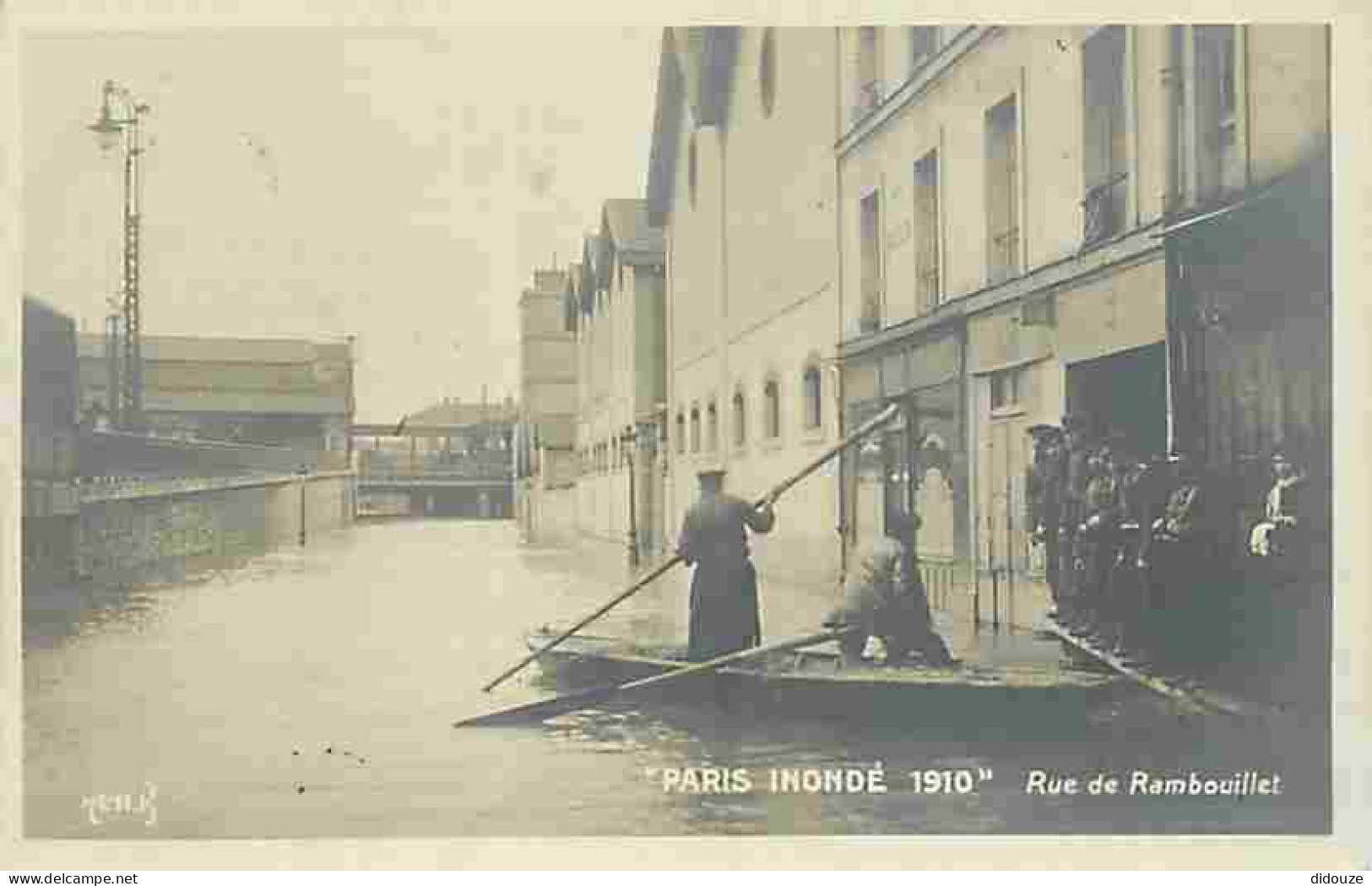 75 - Paris - Paris Inondé 1910 - Rue De Rambouillet - Carte Photo - Animée - CPA - Voir Scans Recto-Verso - Paris Flood, 1910