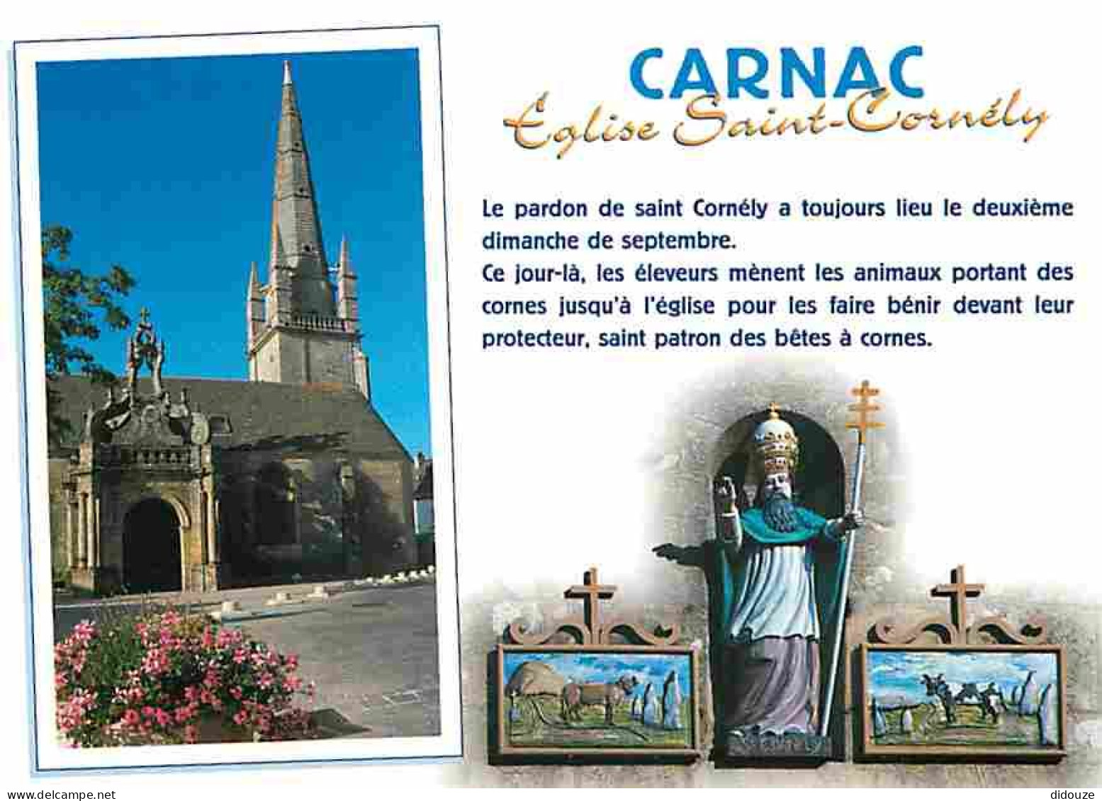 56 - Carnac - Eglise Saint Cornély - Multivues - Art Religieux - Carte Neuve - CPM - Voir Scans Recto-Verso - Carnac