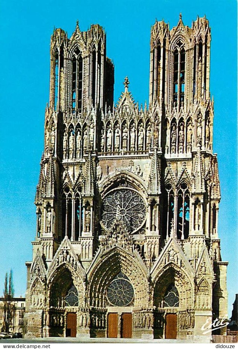 51 - Reims - Cathédrale Notre Dame - Façade - CPM - Carte Neuve - Voir Scans Recto-Verso - Reims