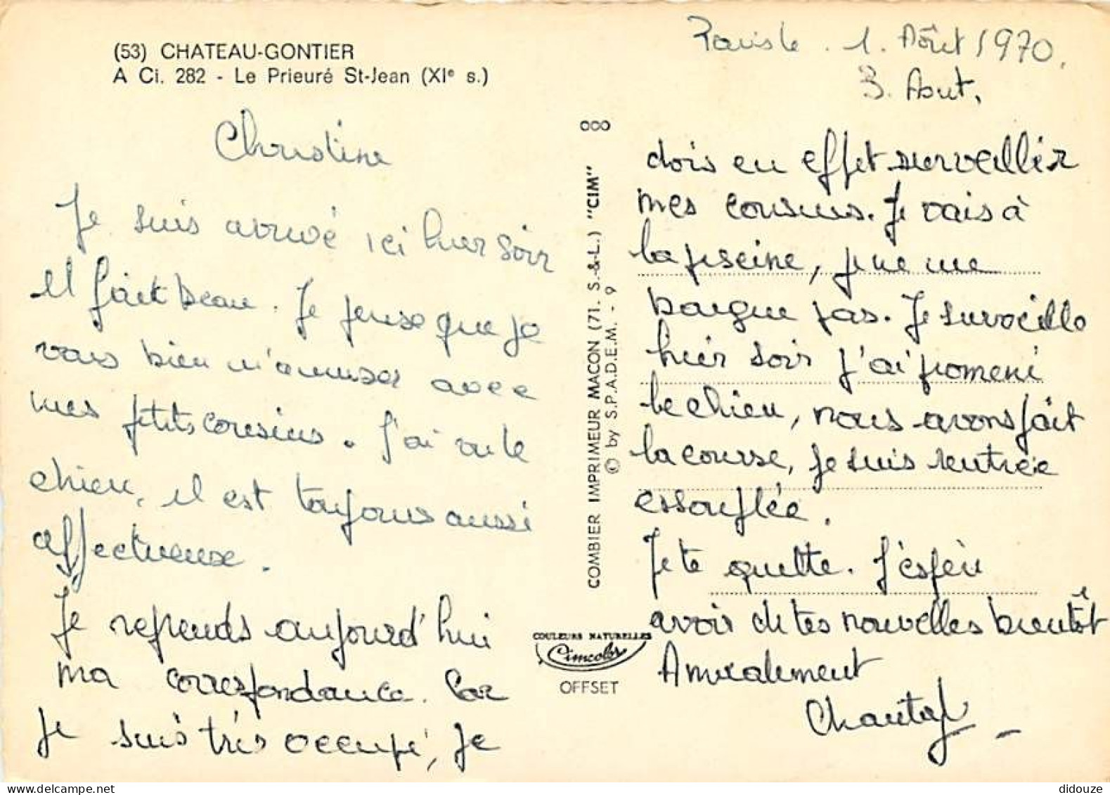 53 - Château-Gontier - Le Prieuré St-Jean - CPM - Voir Scans Recto-Verso - Chateau Gontier