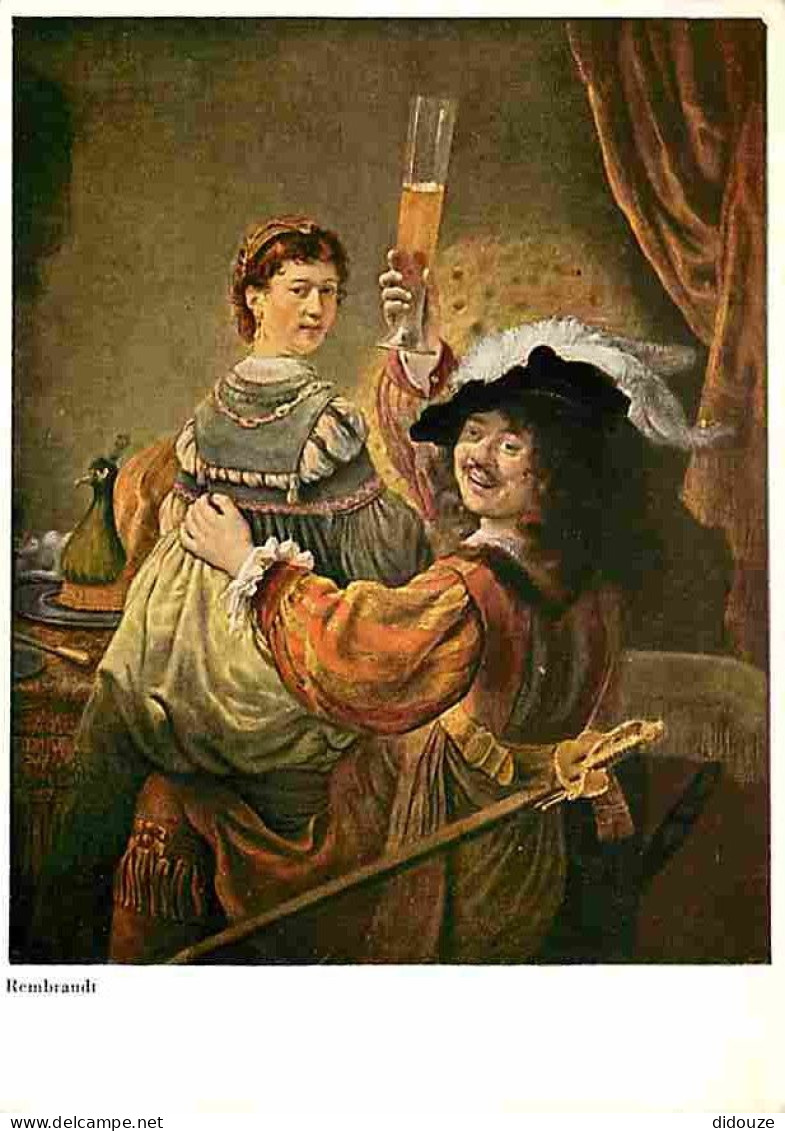 Art - Peinture - Rembrandt Harmensz Van Rijn - Portrait De L'artiste Et De Sa Femme - Carte Neuve - CPM - Voir Scans Rec - Peintures & Tableaux