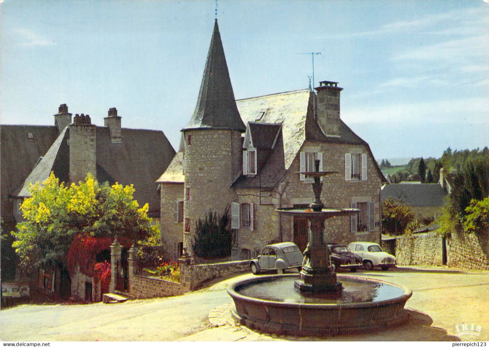 19 - Meymac - La Place Et La Fontaine Monumentale - Autres & Non Classés