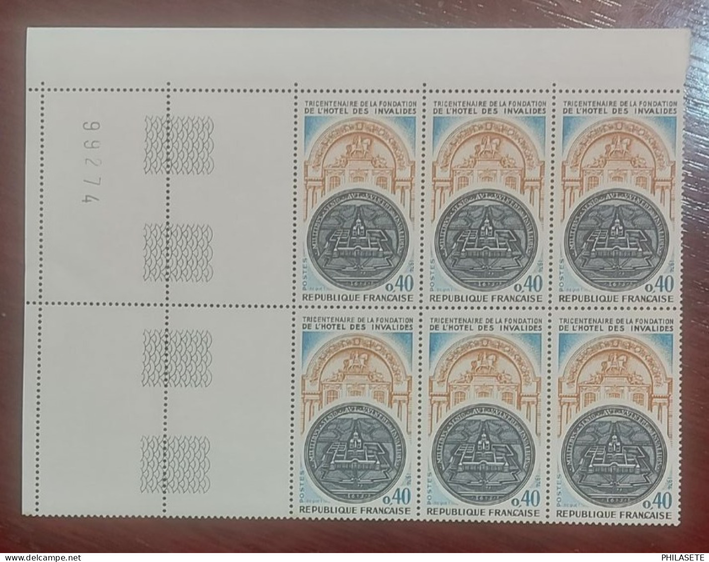 France Bloc 6 De Timbres Neuf** YV N° 1801 Hôtel Des Invalides - Nuevos