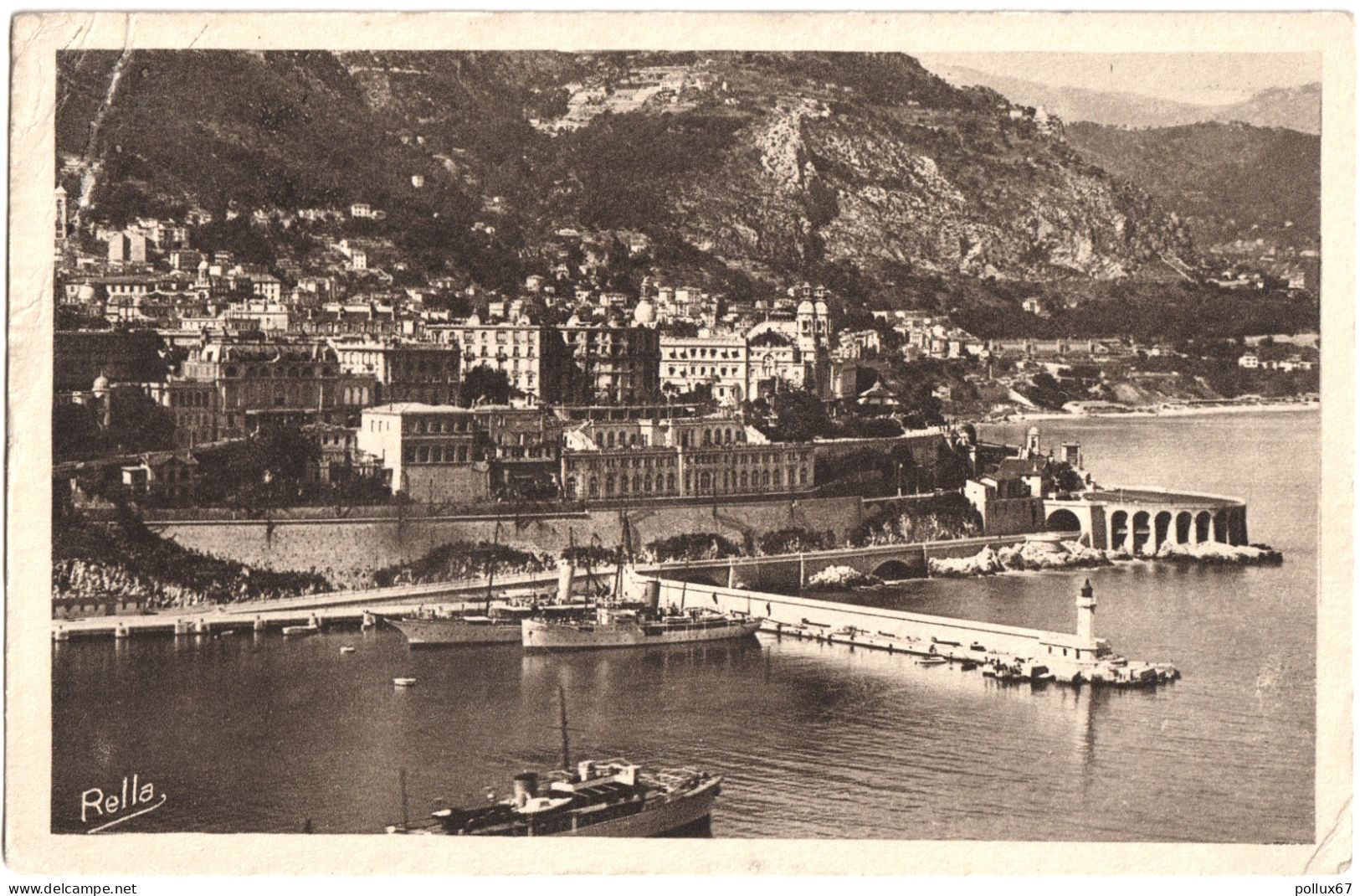 CPA DE MONTE-CARLO  (MONACO)  MONTE-CARLO VU DE MONACO - Panoramische Zichten, Meerdere Zichten