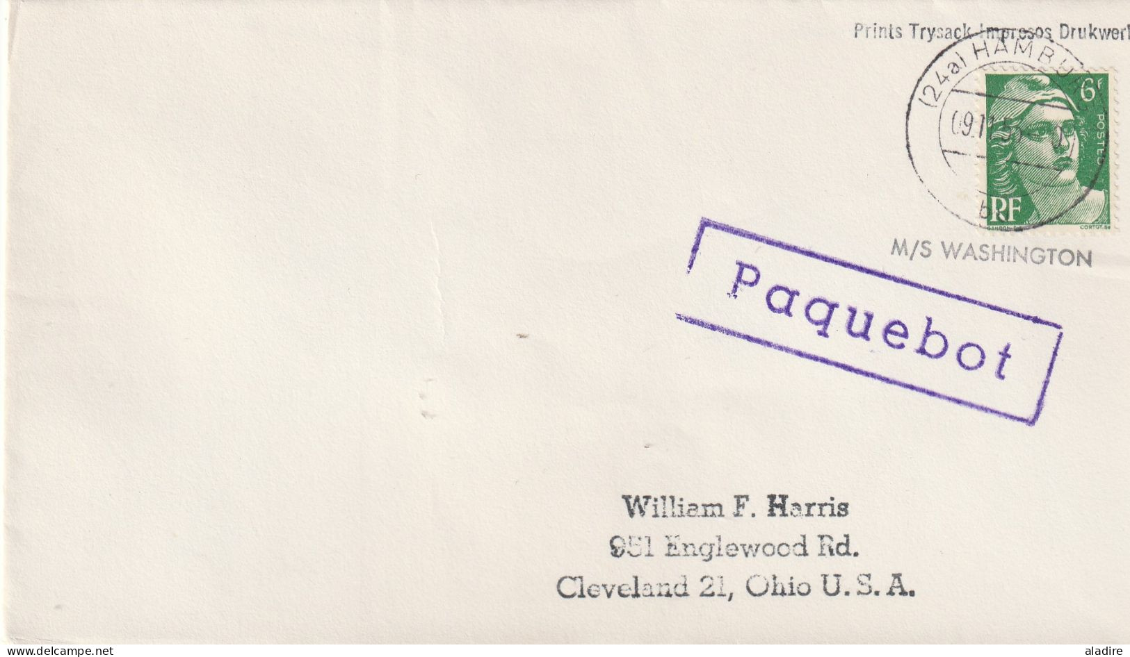 1952 /1965 - Collection De 22 Enveloppes PAQUEBOT - France Diverses Destinations - Poste Maritime