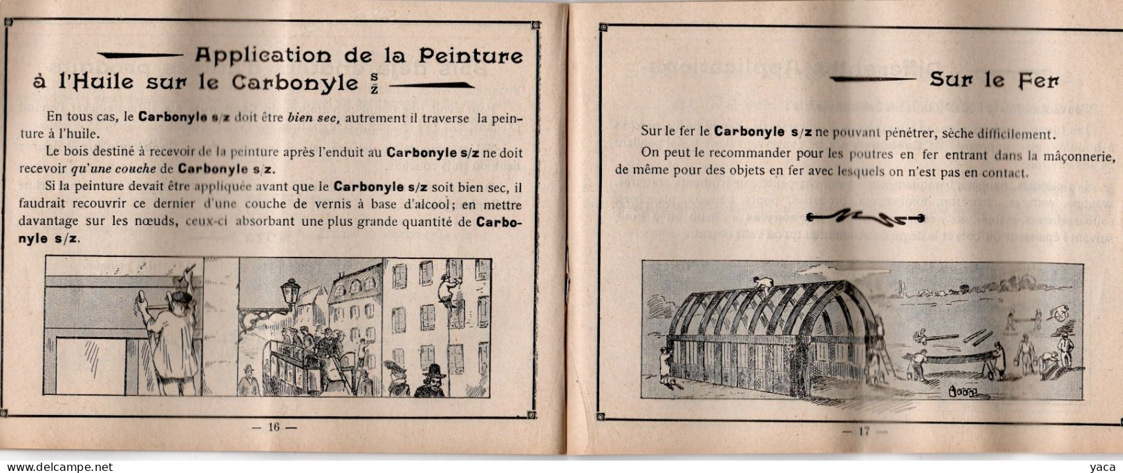 Livret Société Française Du Carbonyle Pax  Paris - + TARIF - 1900 – 1949