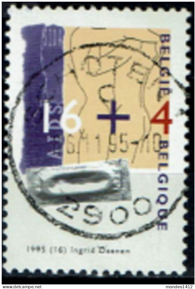 België 1995 OBP 2620 - Y&T 2620 - Solidariteit, Solidarité, Strijd Tegen Aids, Lutte Contre Le Sida - Centrale Stempel - Used Stamps