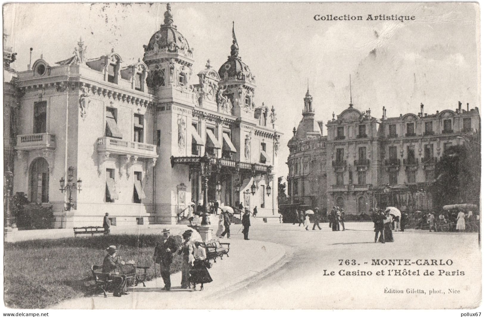 CPA DE MONTE-CARLO  (MONACO)  LE CASINO ET L'HÔTEL DE PARIS - Casinò