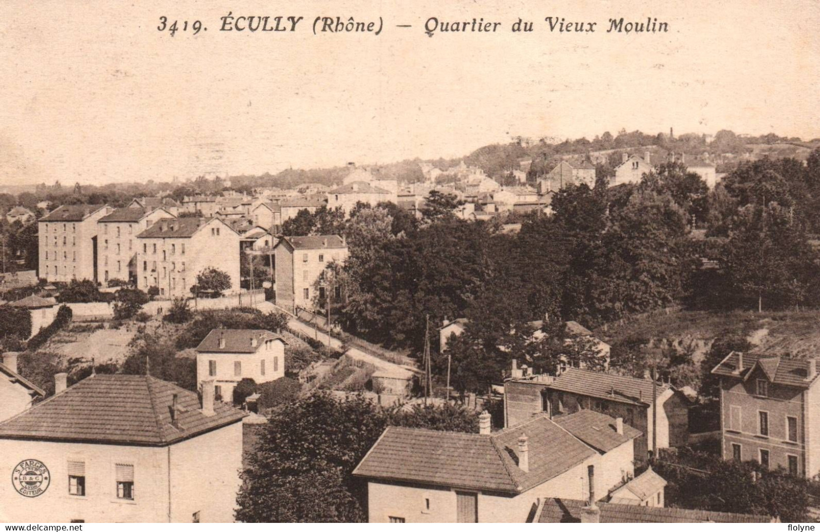 écully - Vue Sur Le Quartier Faubourg Du Vieux Moulin - Other & Unclassified