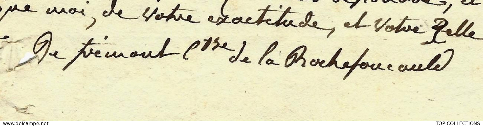 1782 LETTRE SIGN. « de Frémont C.sse (Comtesse) De La Rochefoucauld »  Paris Pour Abbeville Procureur Godart CONTENTIEUX - Documentos Históricos