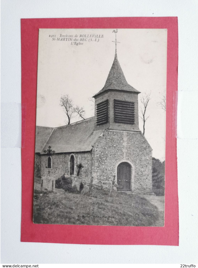 A-76-CPA-ST-MARTIN-DU-BEC - Environs De Rolleville - L'Eglise - Autres & Non Classés