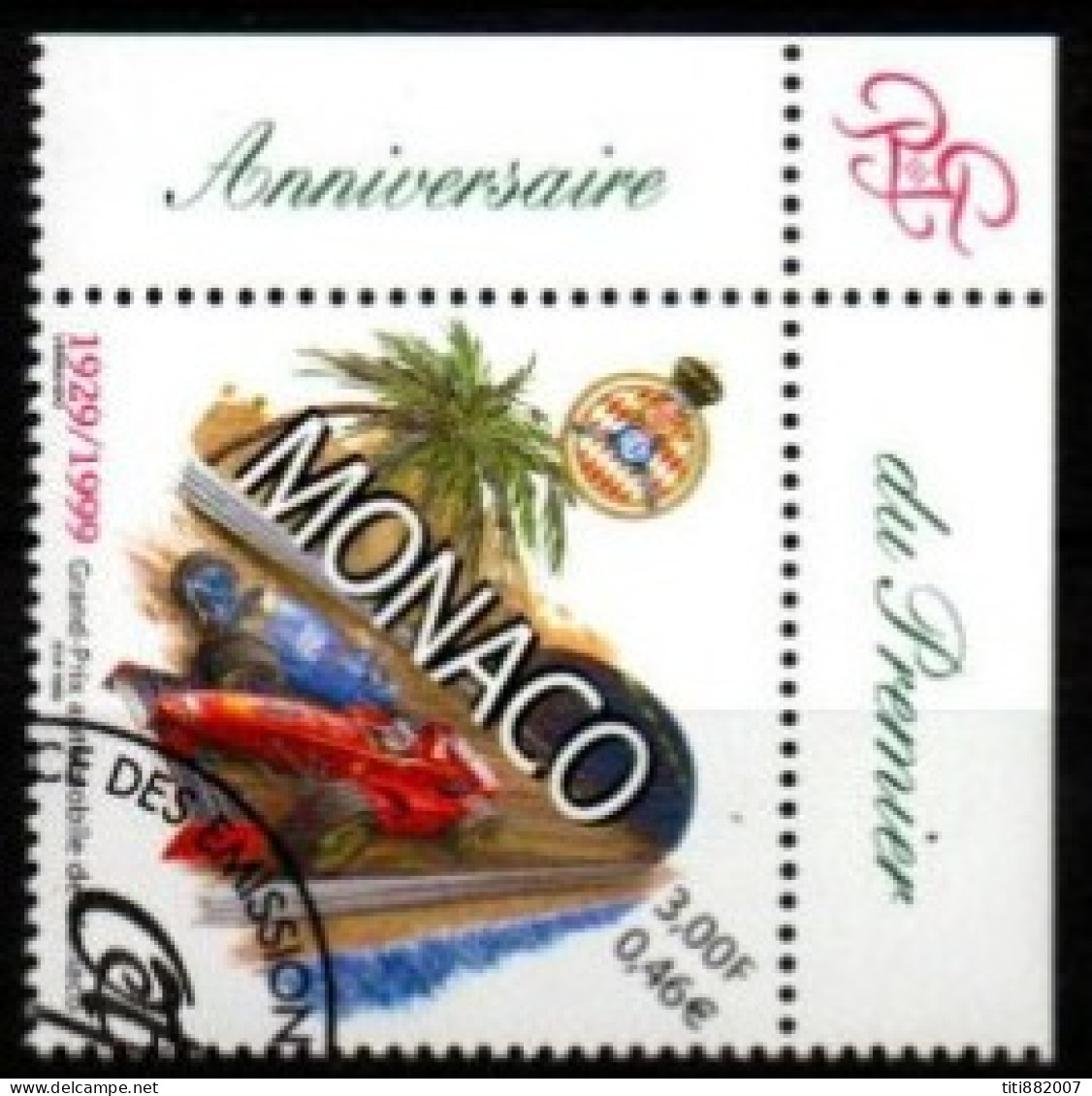 MONACO   -  1999 .  Y&T N° 2200 Oblitéré.   GP Automobile - Used Stamps