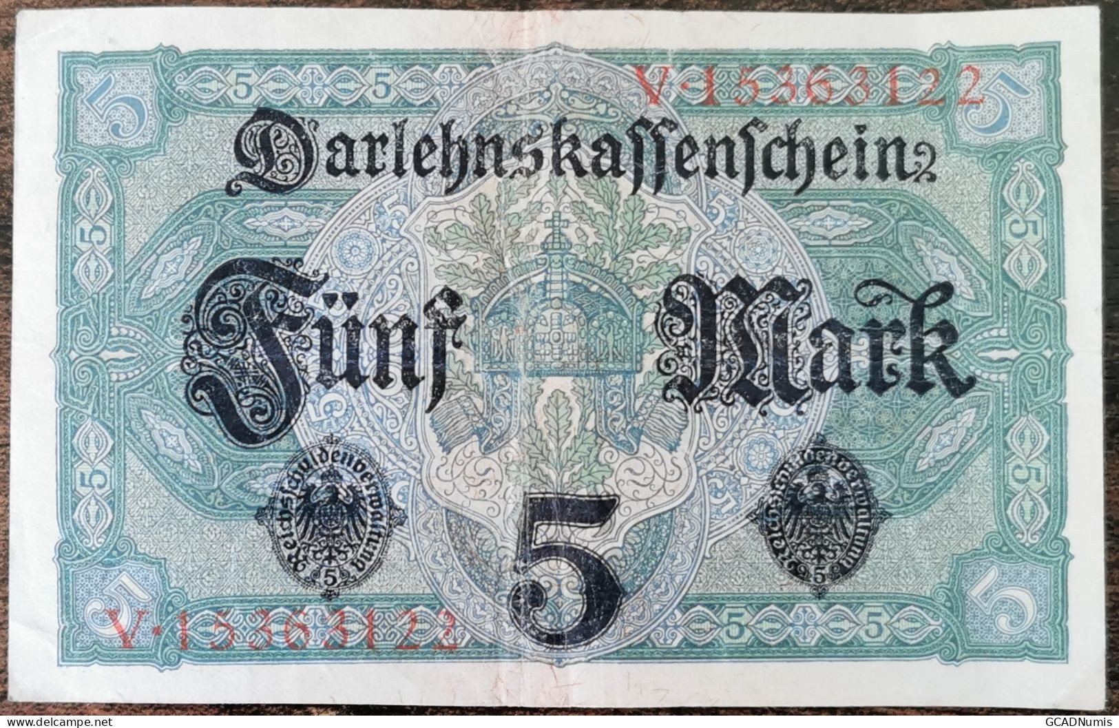 Billet Allemagne 5 Mark 1 - 8 - 1917 - 5 Mark