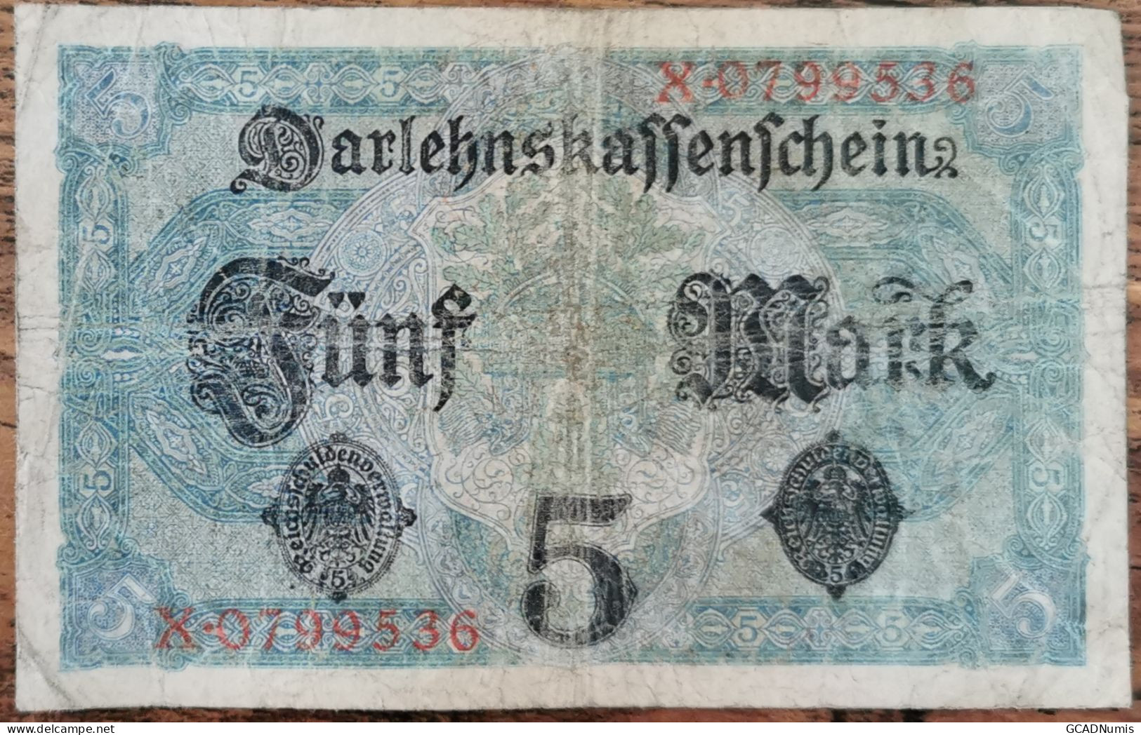 Billet Allemagne 5 Mark 1 - 8 - 1917 - 5 Mark