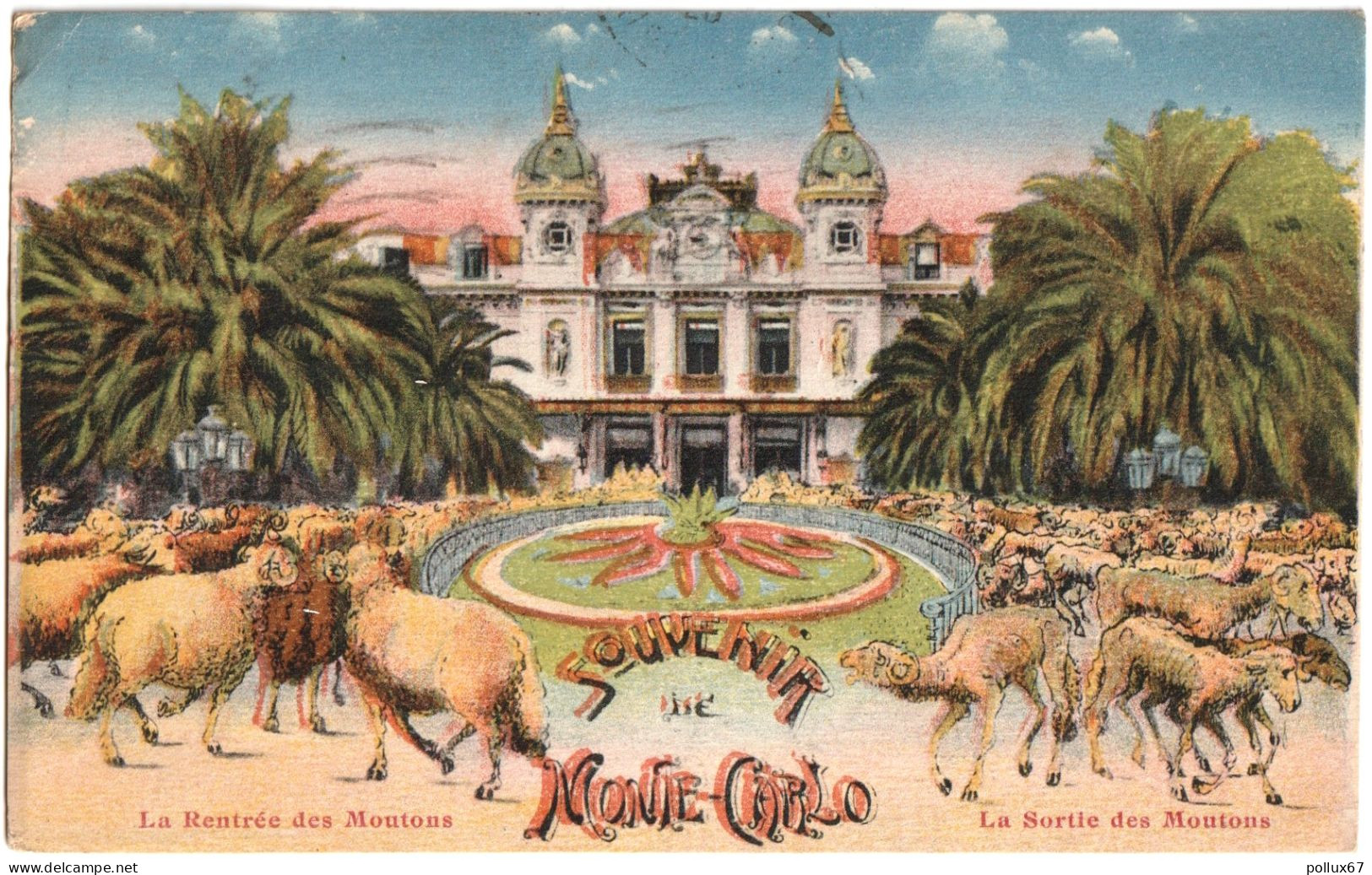 CPA SOUVENIR DE MONTE-CARLO  (MONACO) - Otros & Sin Clasificación