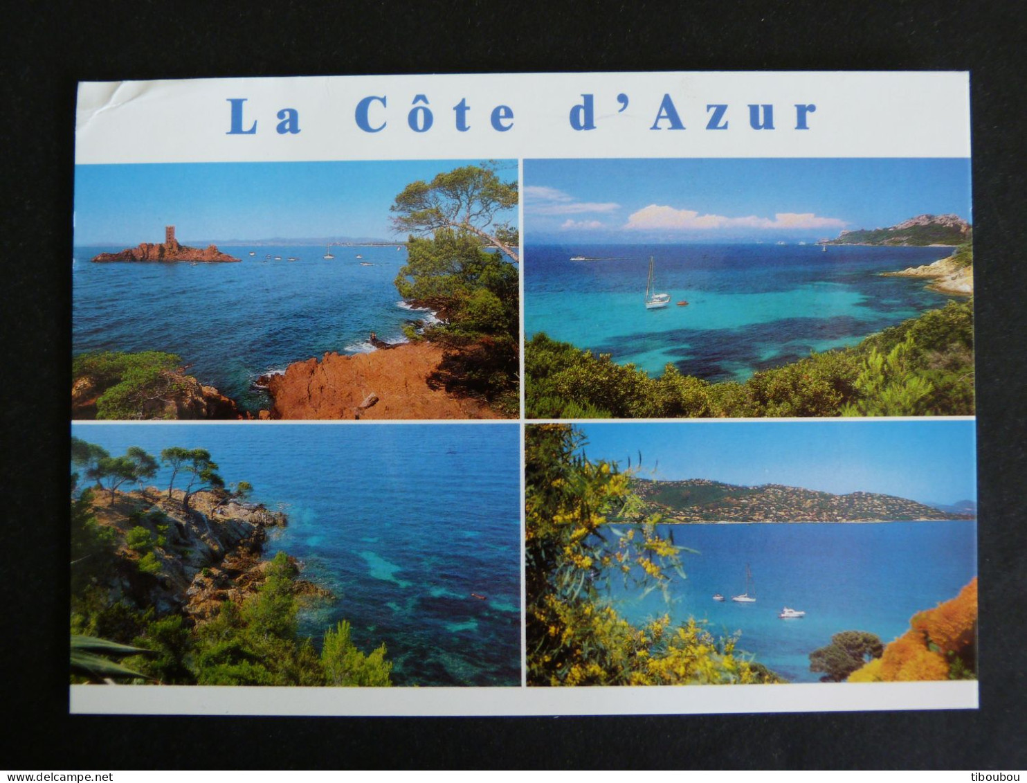 FREJUS CCT1 - VAR - FLAMME MUETTE SUR MARIANNE LAMOUCHE - IMAGES DE LA COTE D'AZUR MULTIVUES - Maschinenstempel (Werbestempel)