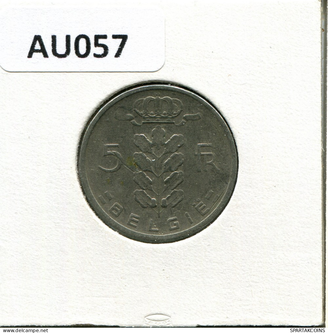 5 FRANCS 1960 DUTCH Text BELGIUM Coin #AU057.U.A - 5 Frank
