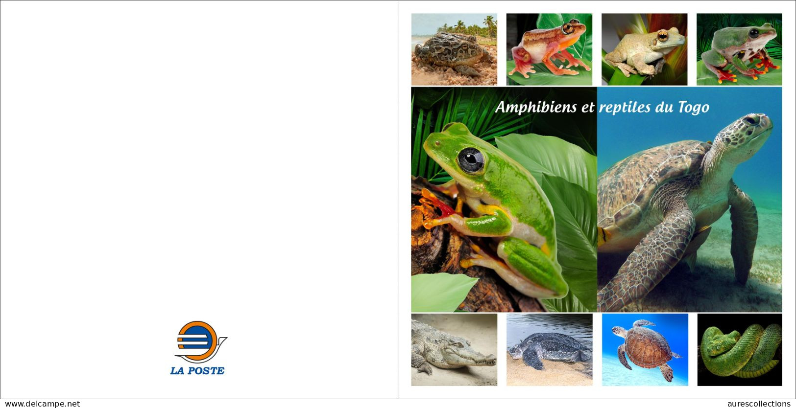 TOGO 2024 BOOKLET MS 16V - OVERPRINT ONLY - AMPHIBIANS & REPTILES - FROG FROGS TURTLE TURTLES SNAKES CROCODILE - MNH - Schildkröten