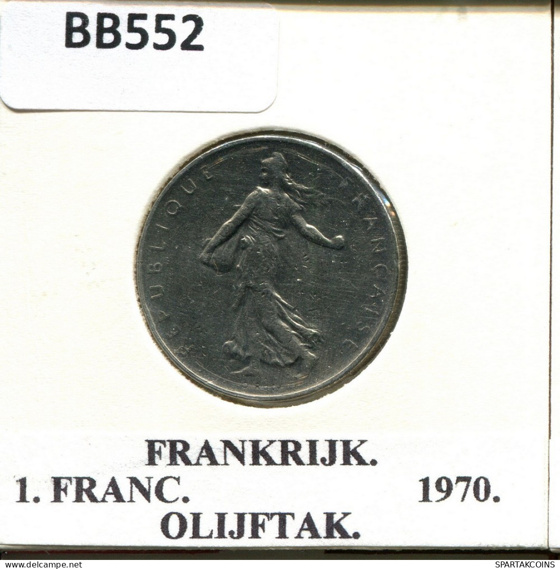 1 FRANC 1970 FRANKREICH FRANCE Französisch Münze #BB552.D.A - 1 Franc