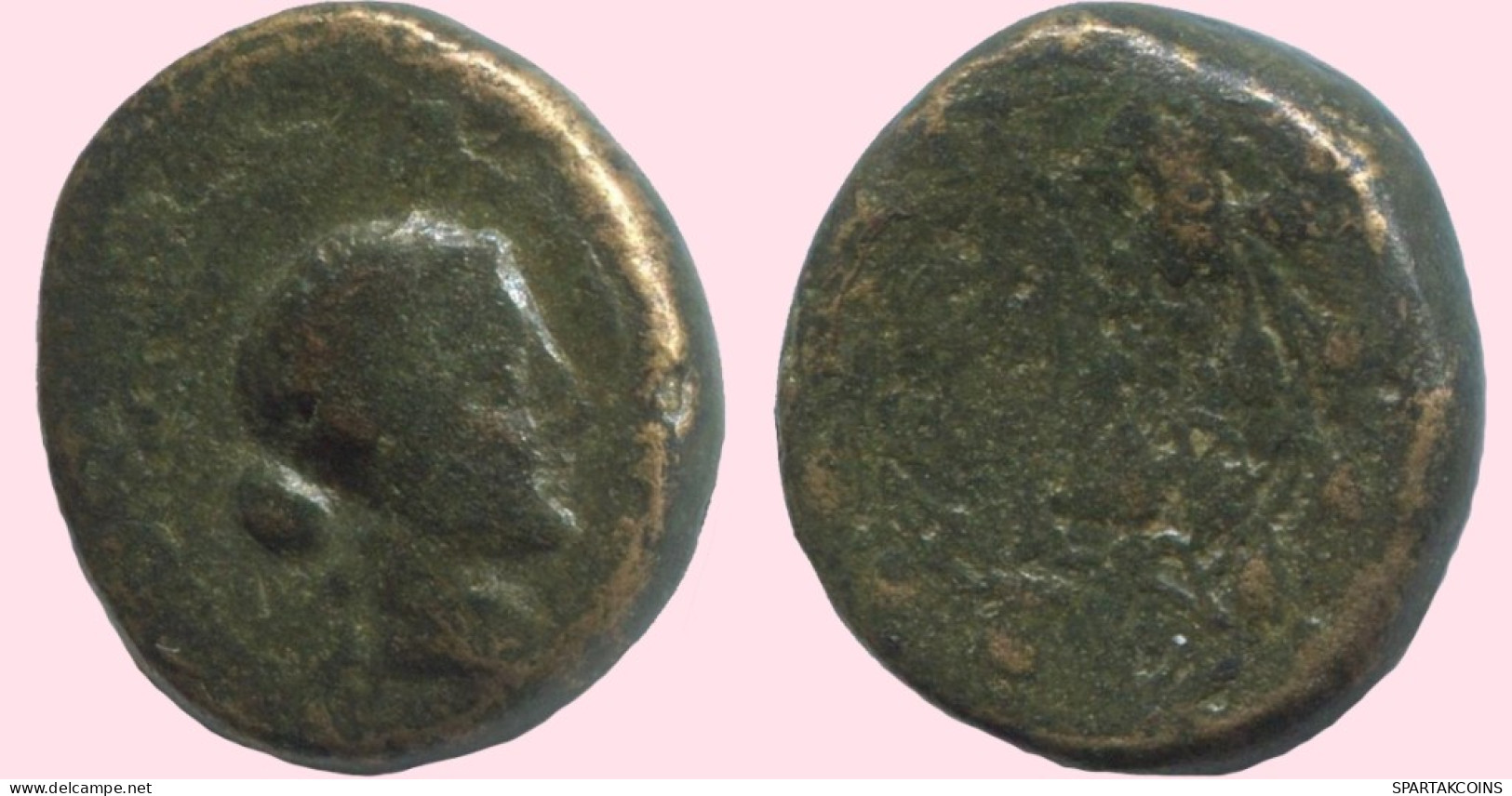 WREATH Antiguo Auténtico Original GRIEGO Moneda 3.9g/14mm #ANT1754.10.E.A - Greche