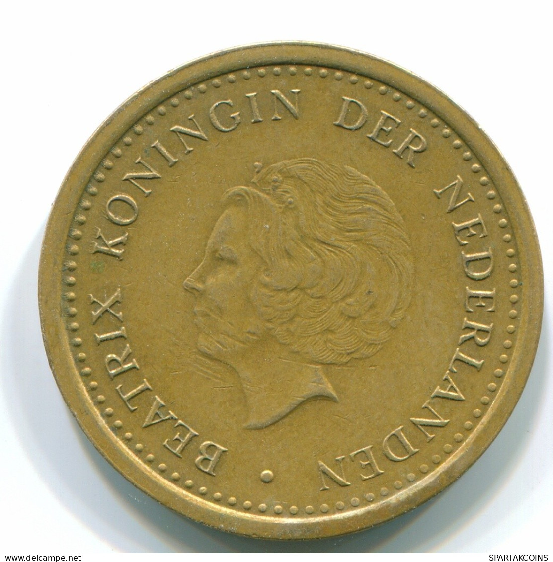1 GULDEN 1991 ANTILLAS NEERLANDESAS Aureate Steel Colonial Moneda #S12127.E.A - Niederländische Antillen