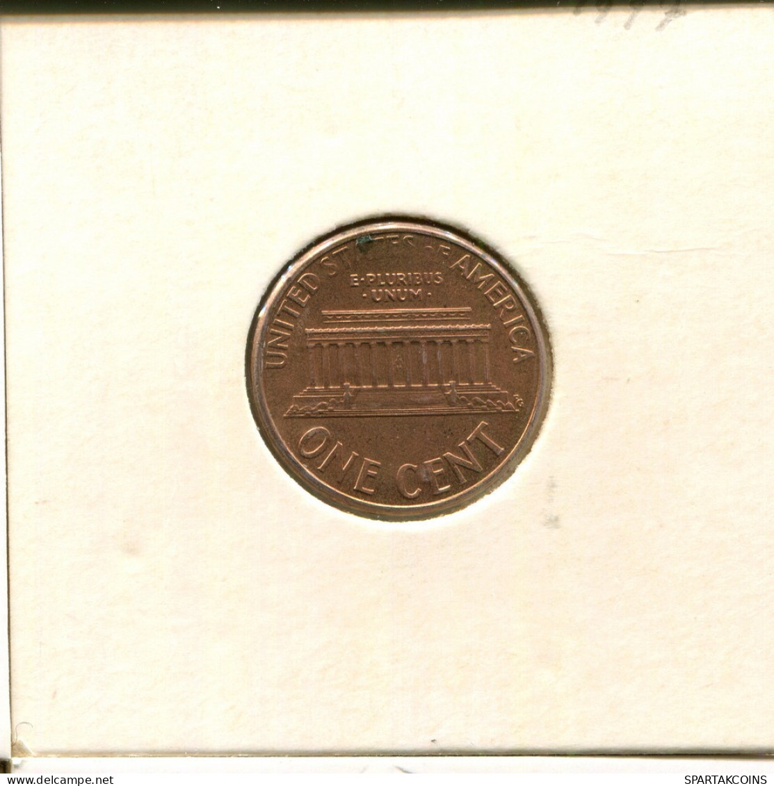 1 CENT 1997 USA Münze #AR390.D.A - 1959-…: Lincoln, Memorial Reverse