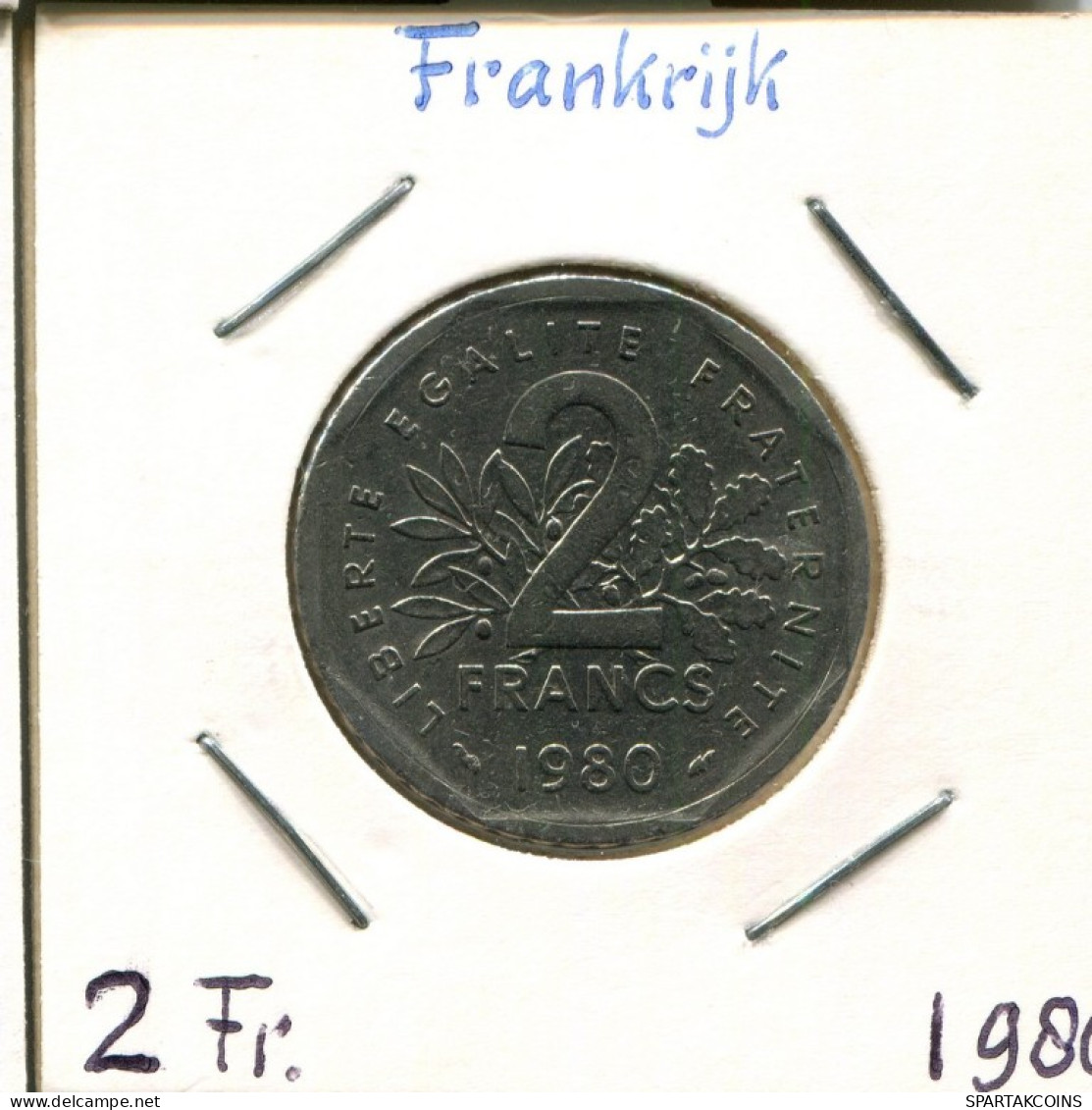 2 FRANCS 1980 FRANCE Pièce Semeuse Pièce Française #AM355.F.A - 2 Francs