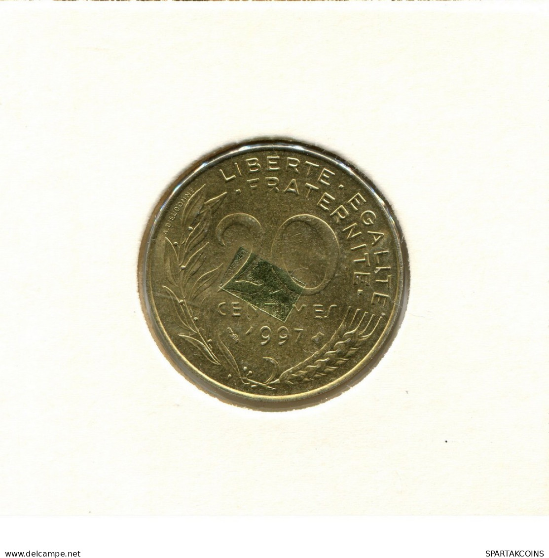 20 CENTIMES 1997 FRANCE Coin #BB513.U.A - 20 Centimes