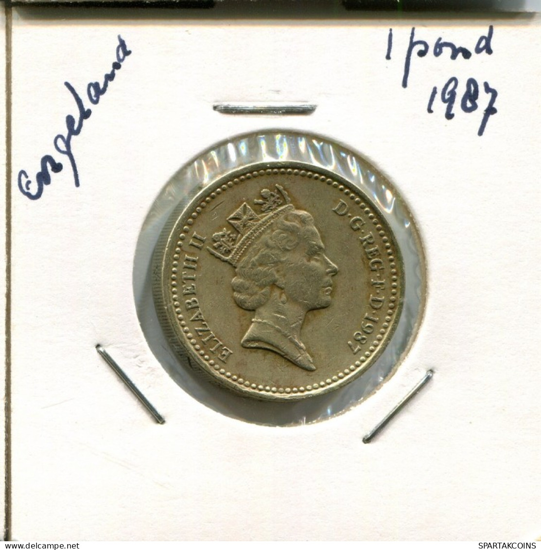 POUND 1987 UK GBAN BRETAÑA GREAT BRITAIN Moneda #AN554.E.A - 1 Pond