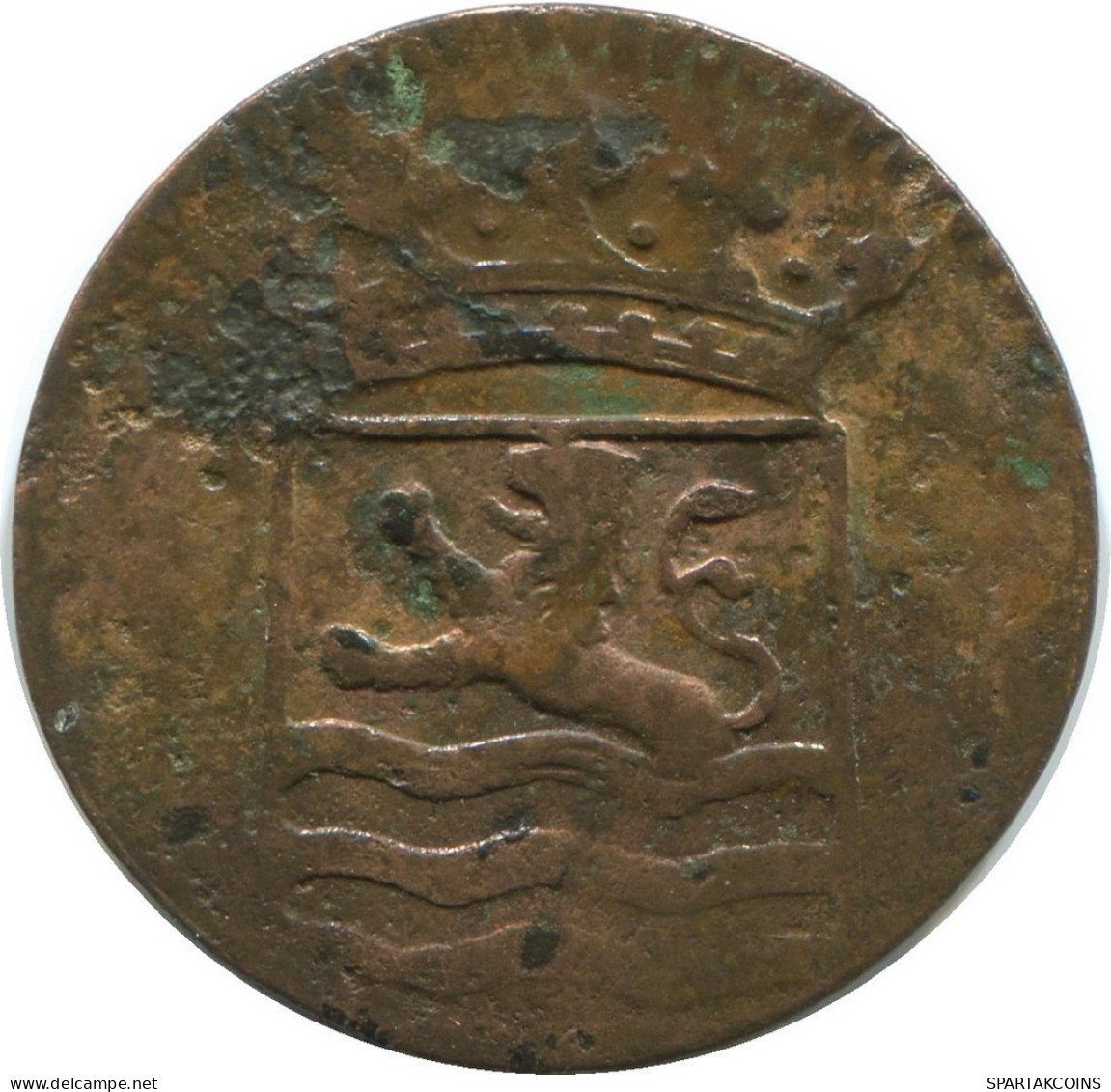 1788 ZEELAND VOC Duit IINDES NÉERLANDAIS NETHERLANDS NEW YORK COLONIAL PENNY #VOC1333.12.F.A - Dutch East Indies