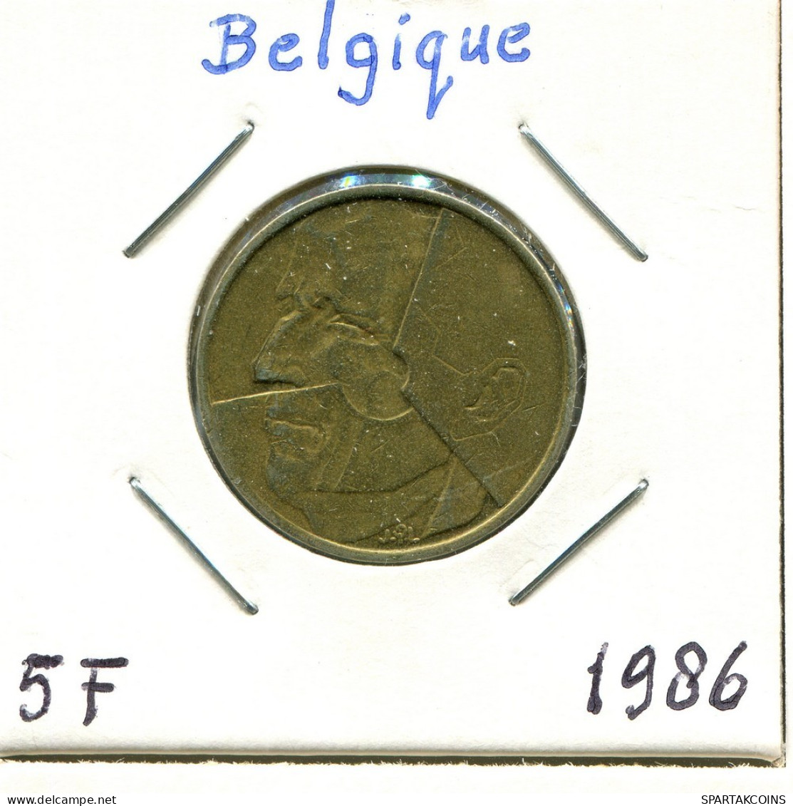 5 FRANCS 1986 Französisch Text BELGIEN BELGIUM Münze #BA622.D.A - 5 Frank