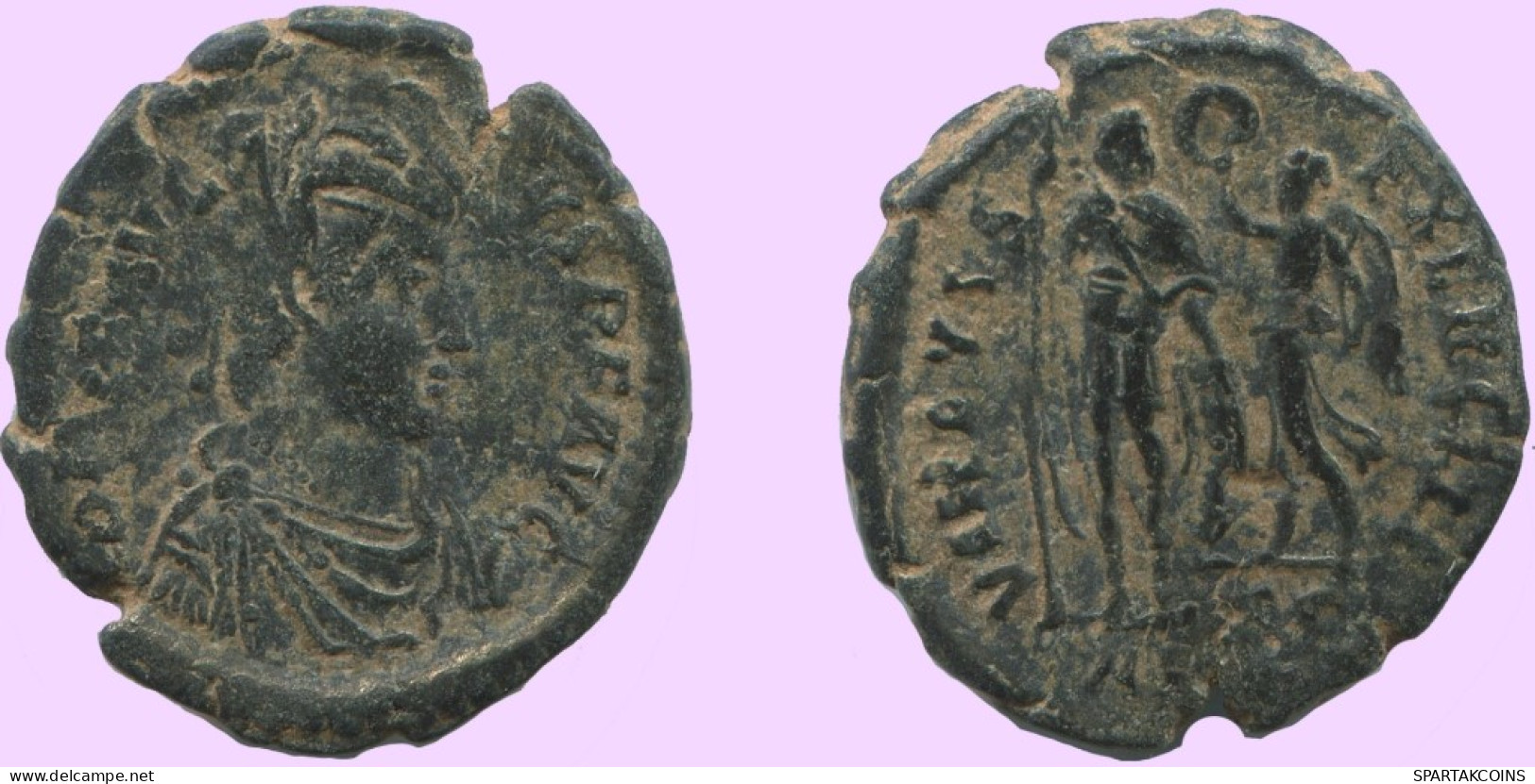 Authentische Antike Spätrömische Münze RÖMISCHE Münze 2.3g/18mm #ANT2402.14.D.A - The End Of Empire (363 AD Tot 476 AD)