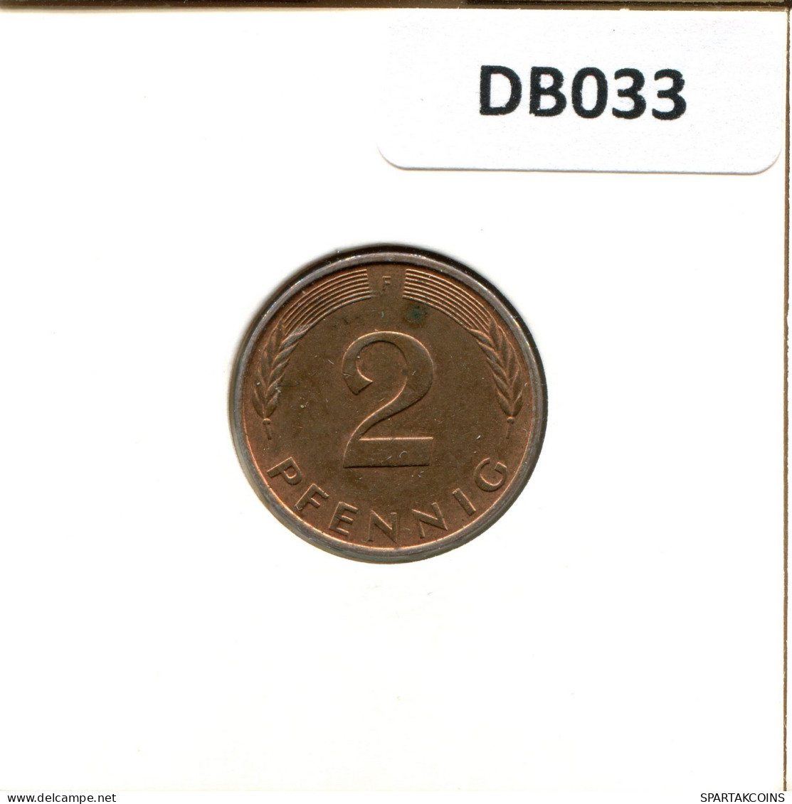 2 PFENNIG 1984 F WEST & UNIFIED GERMANY Coin #DB033.U.A - 2 Pfennig