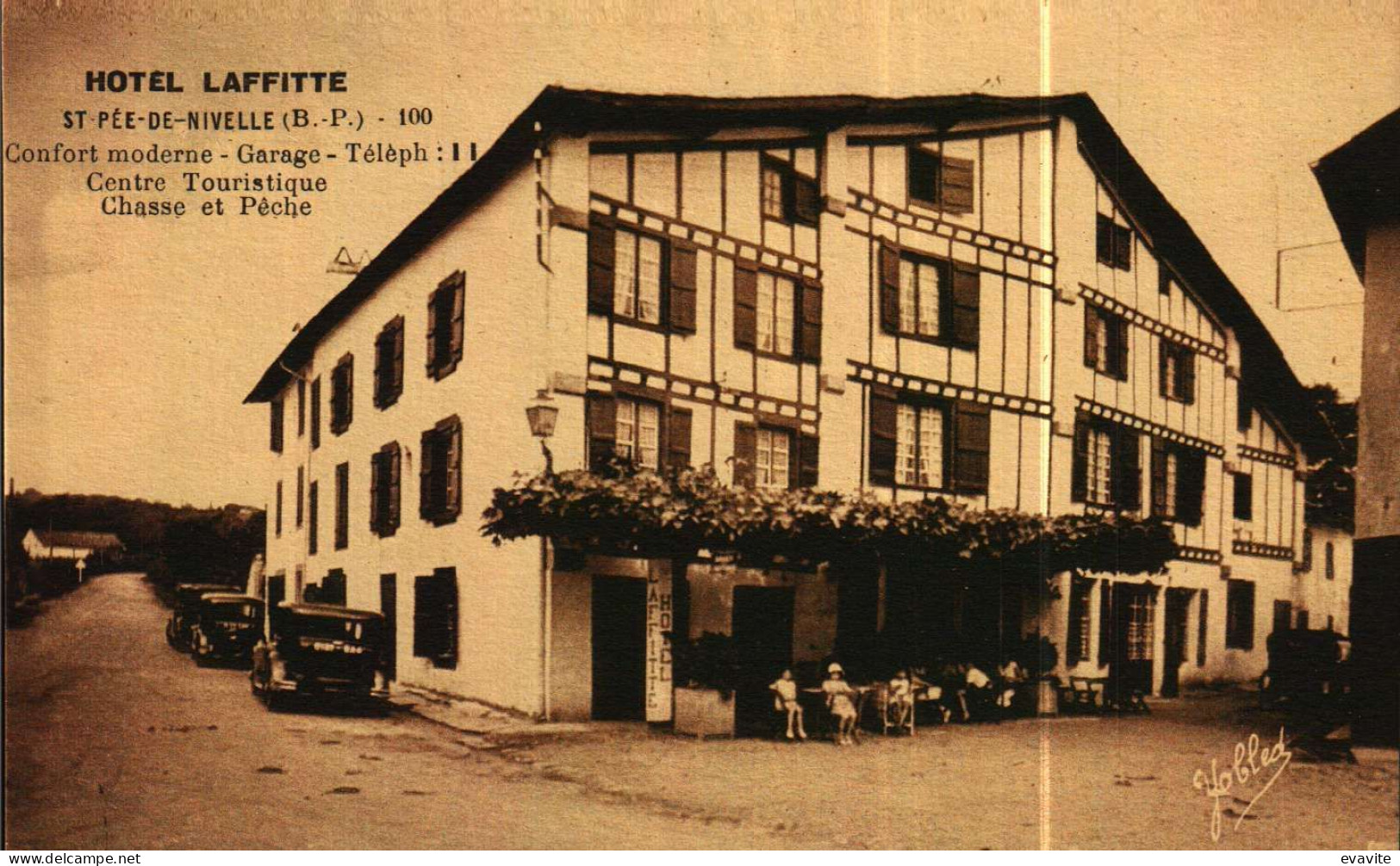 CPA  (64)     ST-PEE-de-NIVELLE       Hôtel Laffitte - Andere & Zonder Classificatie