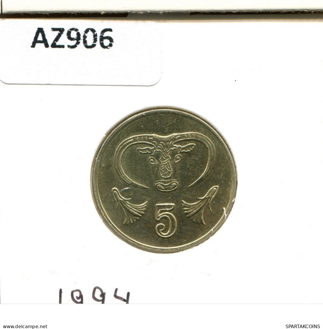 5 CENTS 1994 CHIPRE CYPRUS Moneda #AZ906.E.A - Zypern