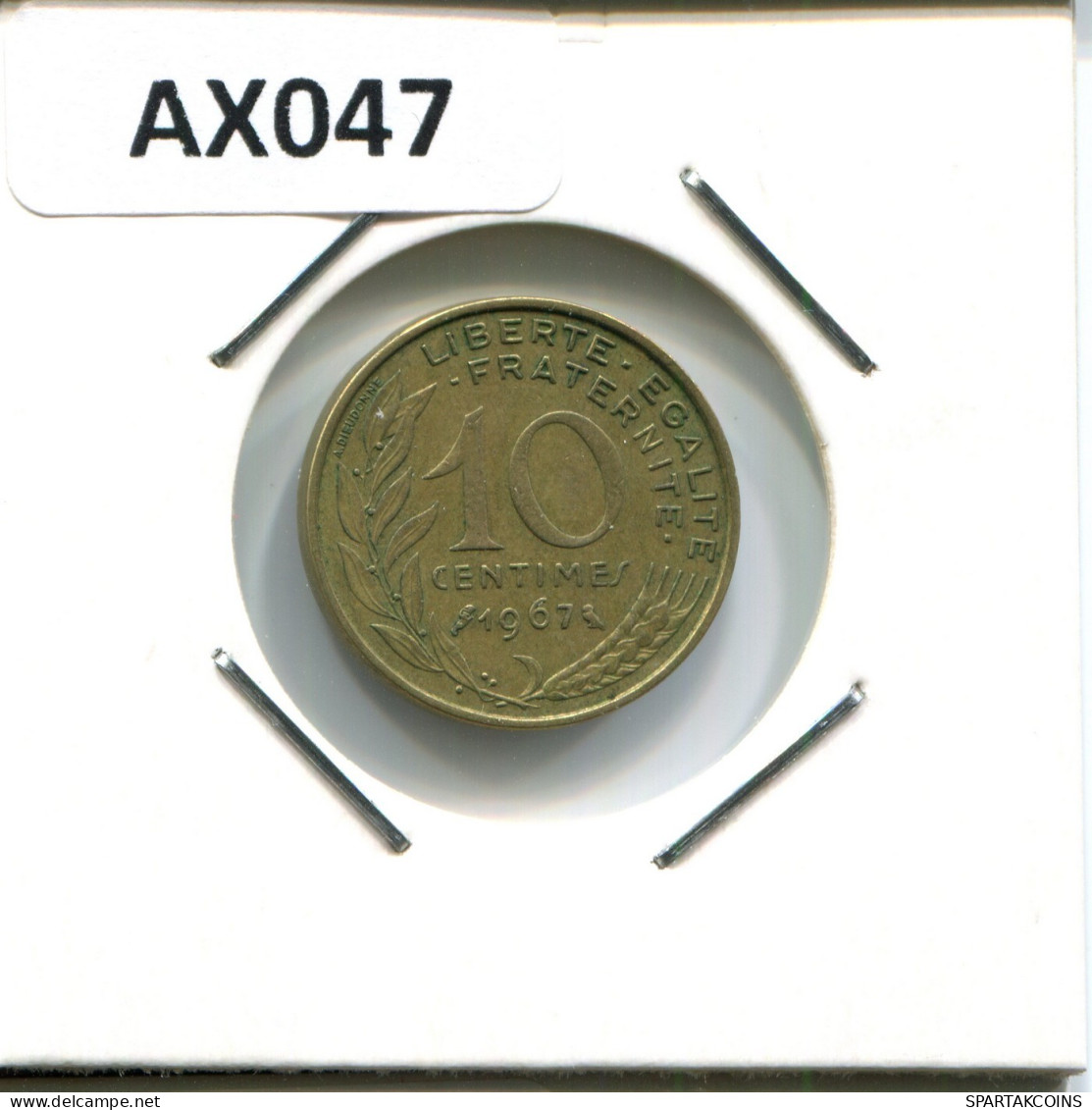 10 CENTIMES 1967 FRANCE Coin #AX047.U.A - 10 Centimes
