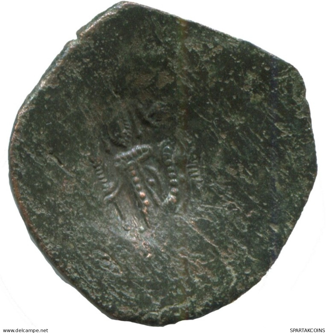 Authentique Original Antique BYZANTIN EMPIRE Trachy Pièce 1.4g/23mm #AG611.4.F.A - Byzantines