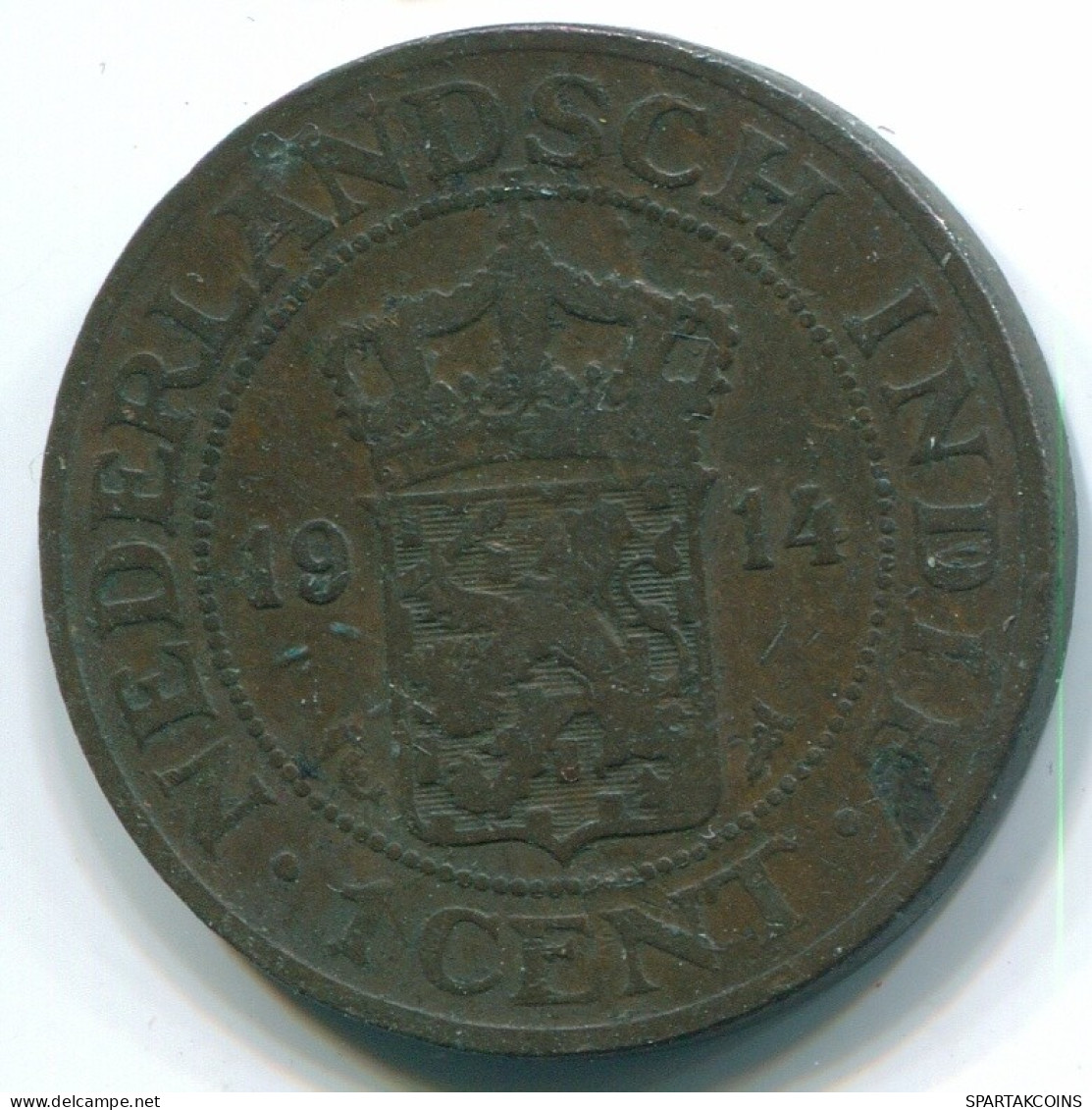 1 CENT 1914 NIEDERLANDE OSTINDIEN INDONESISCH Copper Koloniale Münze #S10070.D.A - Indes Neerlandesas